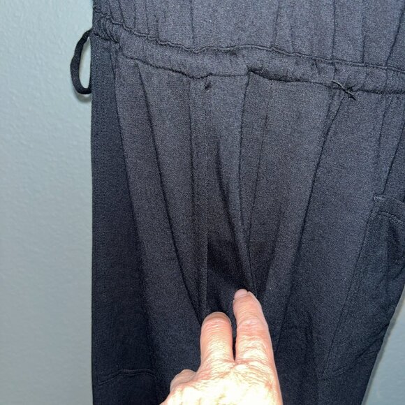 SOMA FRENCH TERRY WIDE LEG JUMPSUIT - NEW WITH TAGS - BLACK - XL / EXTRA LARGE - Picture 5 of 14